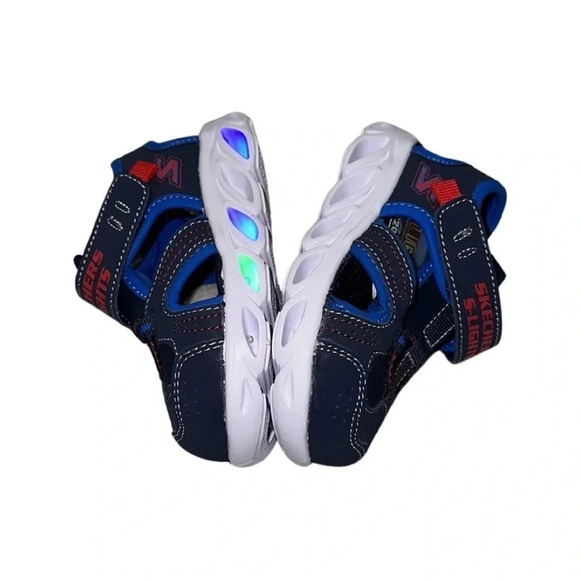 Skechers S-Lights Closed Toe Sandal Shoes Size 7 - Picture 4 of 6